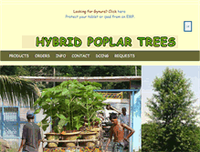 Tablet Screenshot of hybridpoplars.com